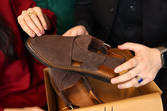 Brown Sabar Peshawari Chappal