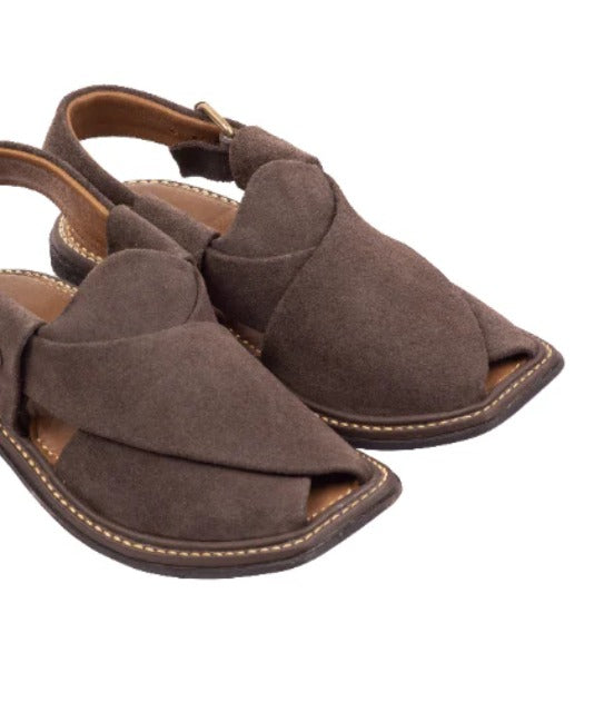 Brown Sabar Peshawari Chappal