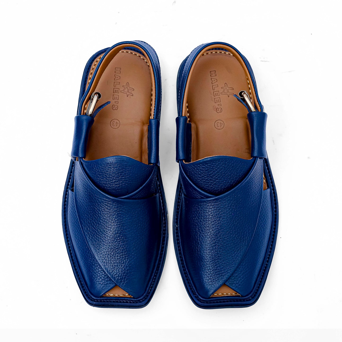 Blue Tradional Peshawari chappal