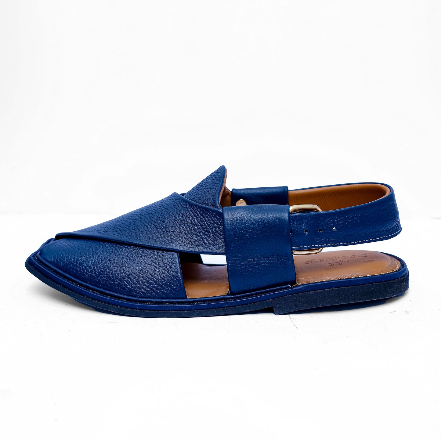 Blue Tradional Peshawari chappal